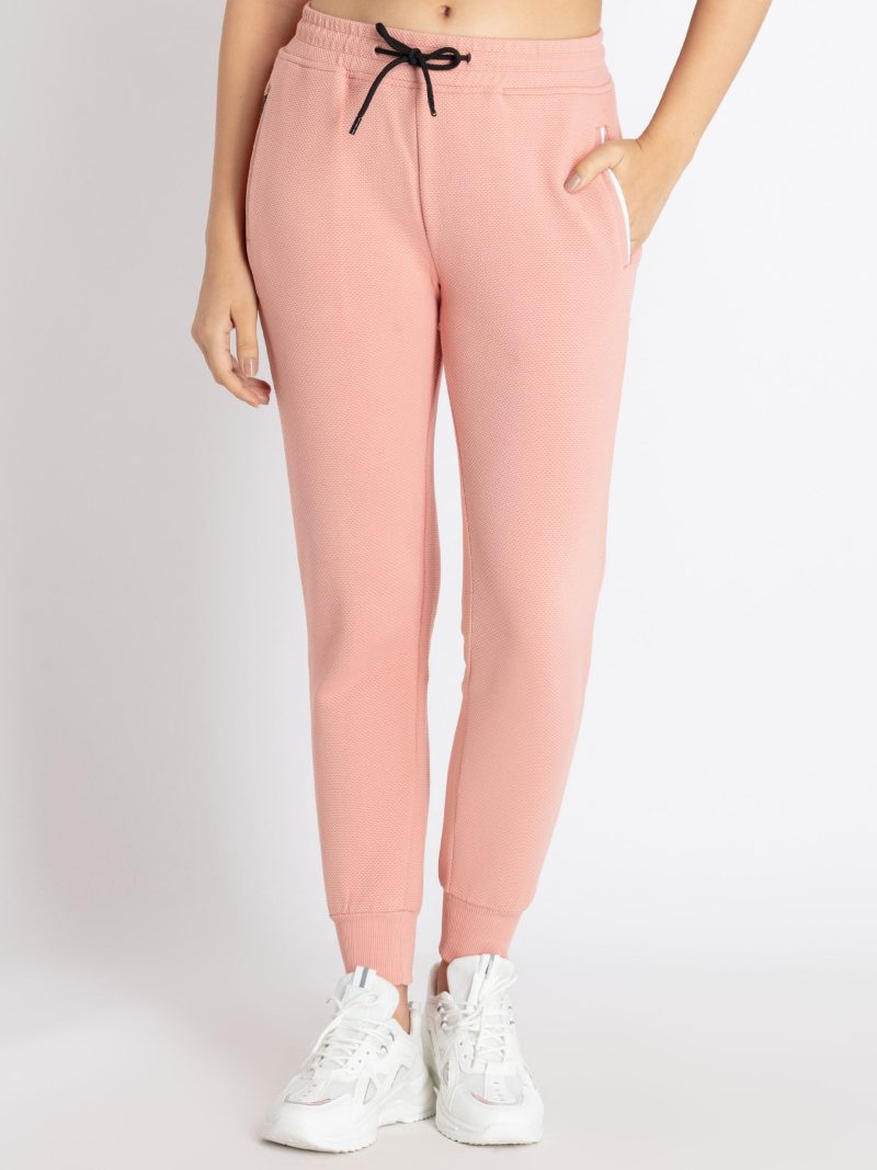 Womens Popcorn Textured Joggers