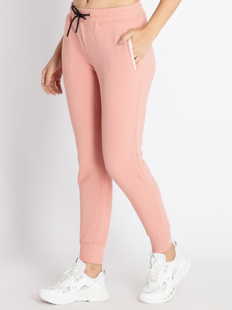 Womens Popcorn Textured Joggers