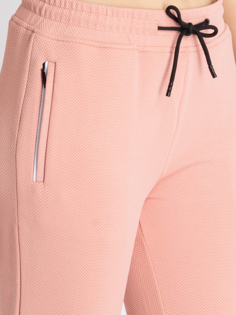 Womens Popcorn Textured Joggers