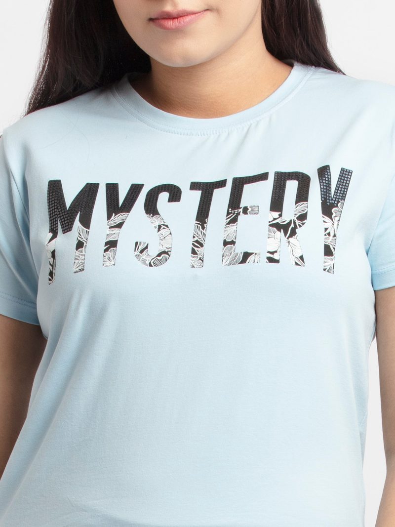 Status Quo Women Printed Round Neck T-Shirt