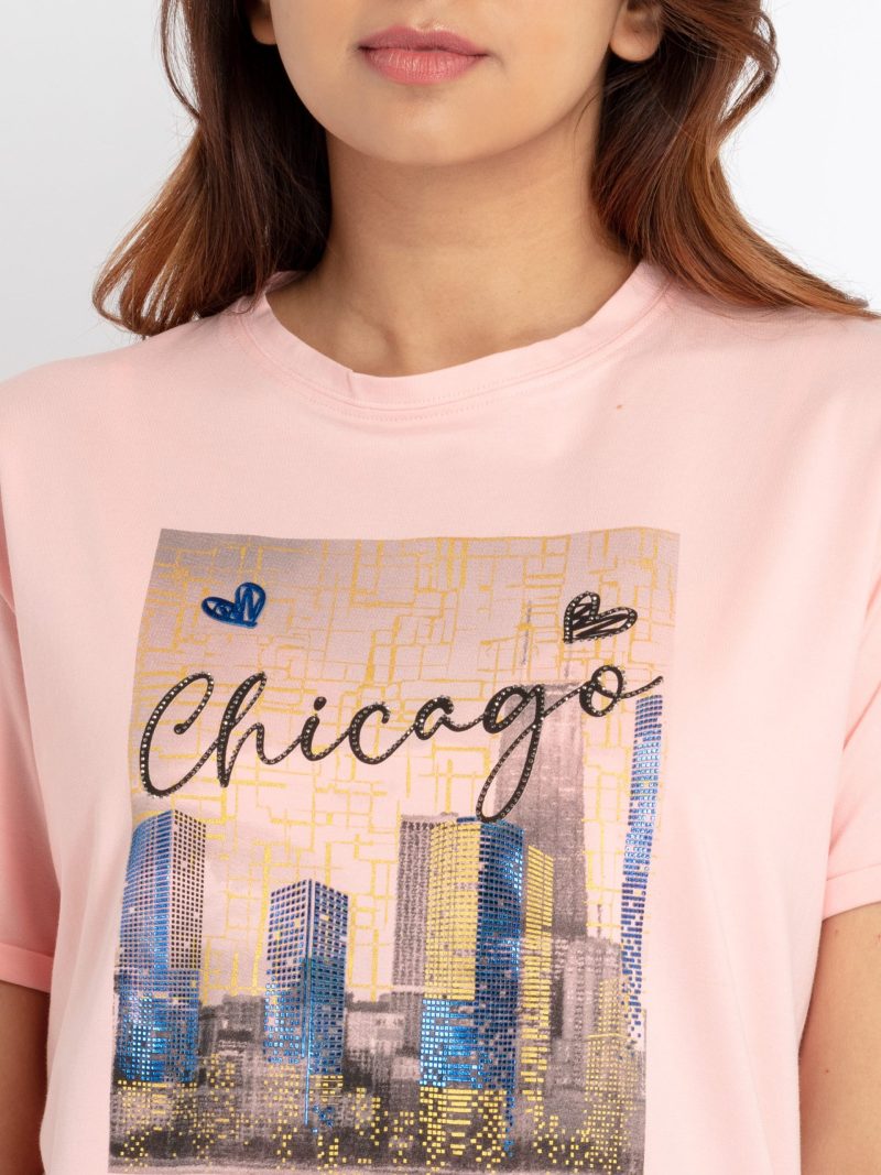 Status Quo Womens Printed Round Neck T-Shirt