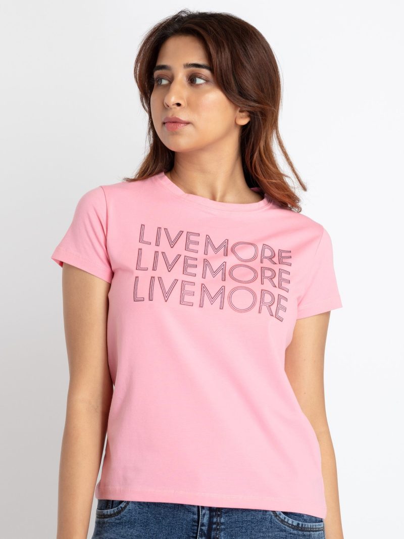 Status Quo Womens Printed Round Neck T-Shirt