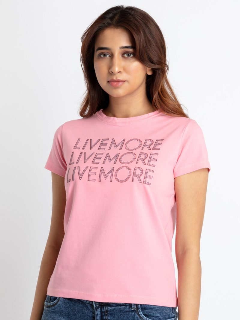 Status Quo Womens Printed Round Neck T-Shirt