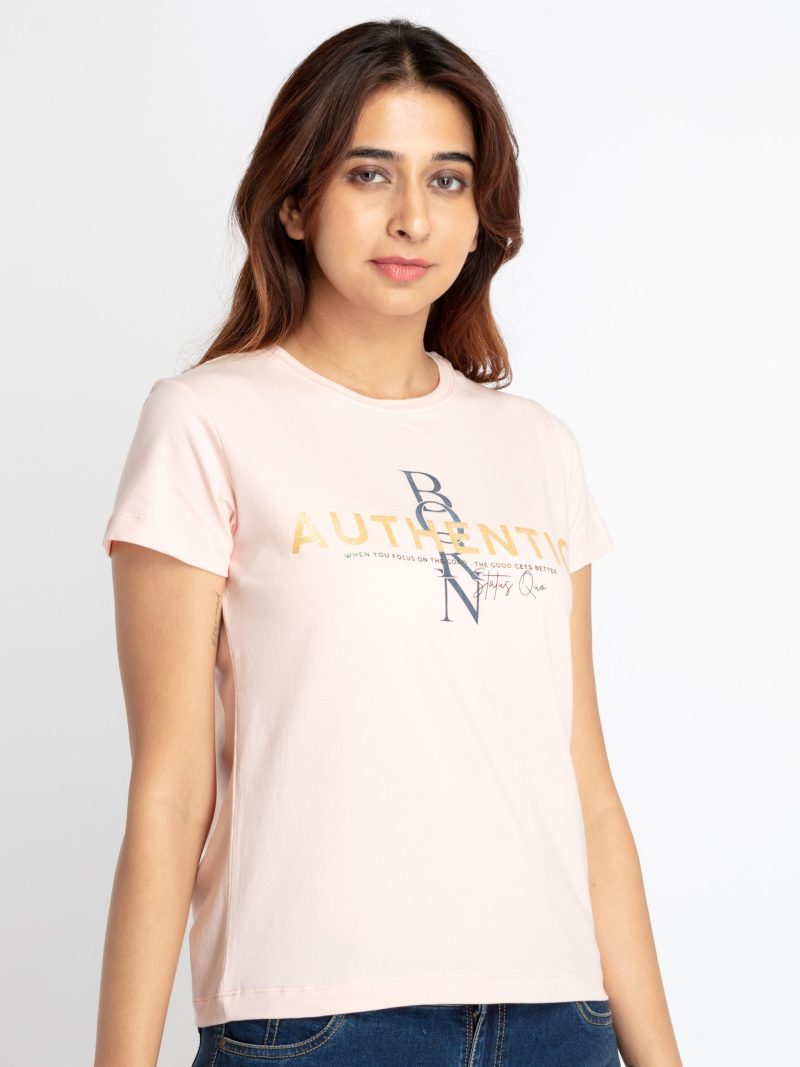 Status Quo Womens Printed Round Neck T-Shirt