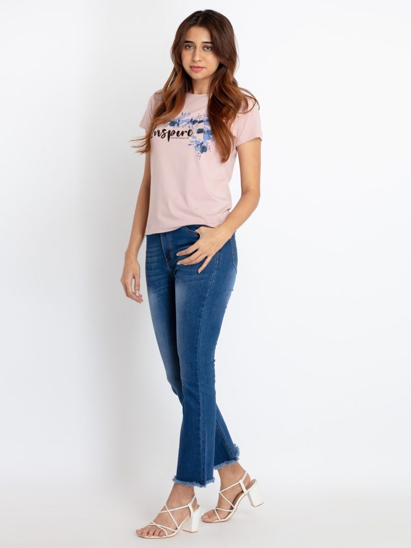 Status Quo Womens Printed Round Neck T-Shirt