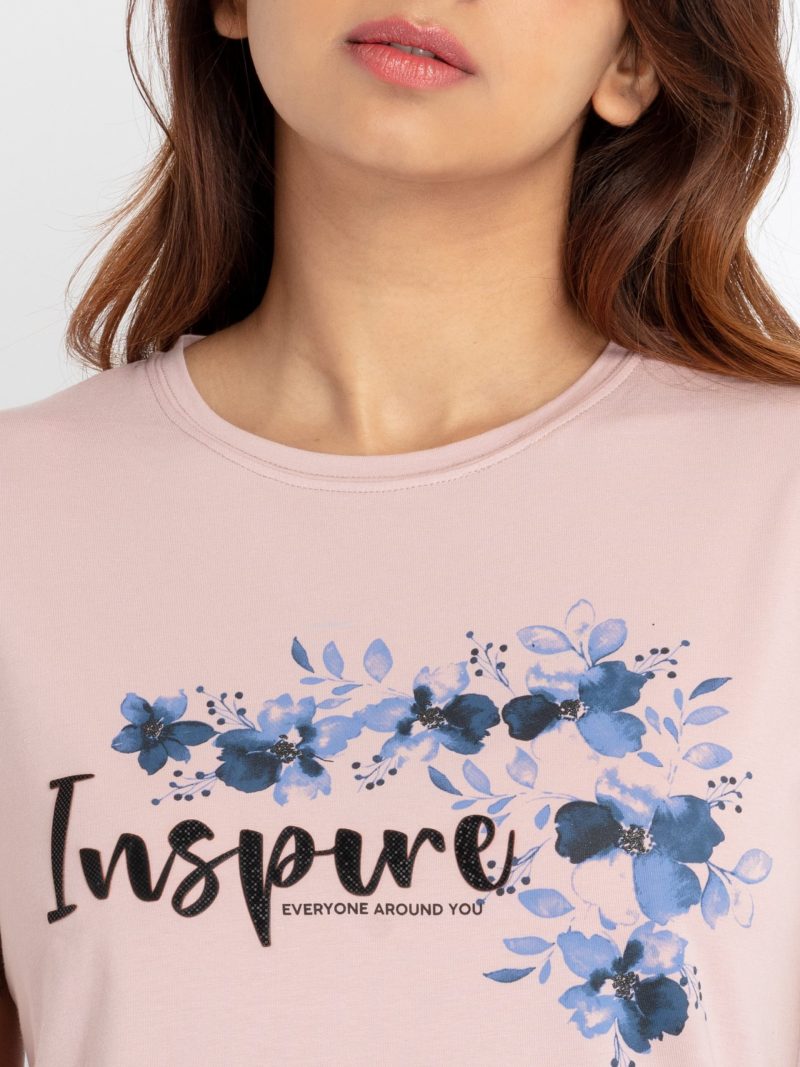 Status Quo Womens Printed Round Neck T-Shirt