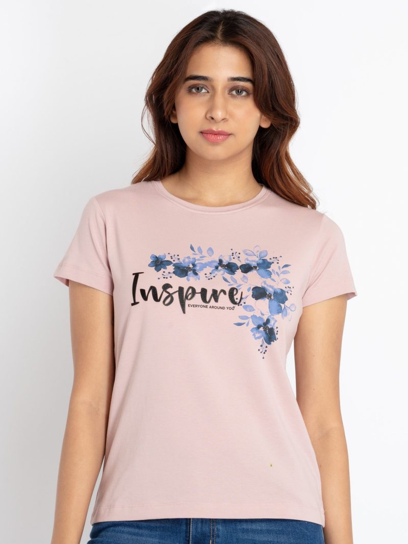 Status Quo Womens Printed Round Neck T-Shirt