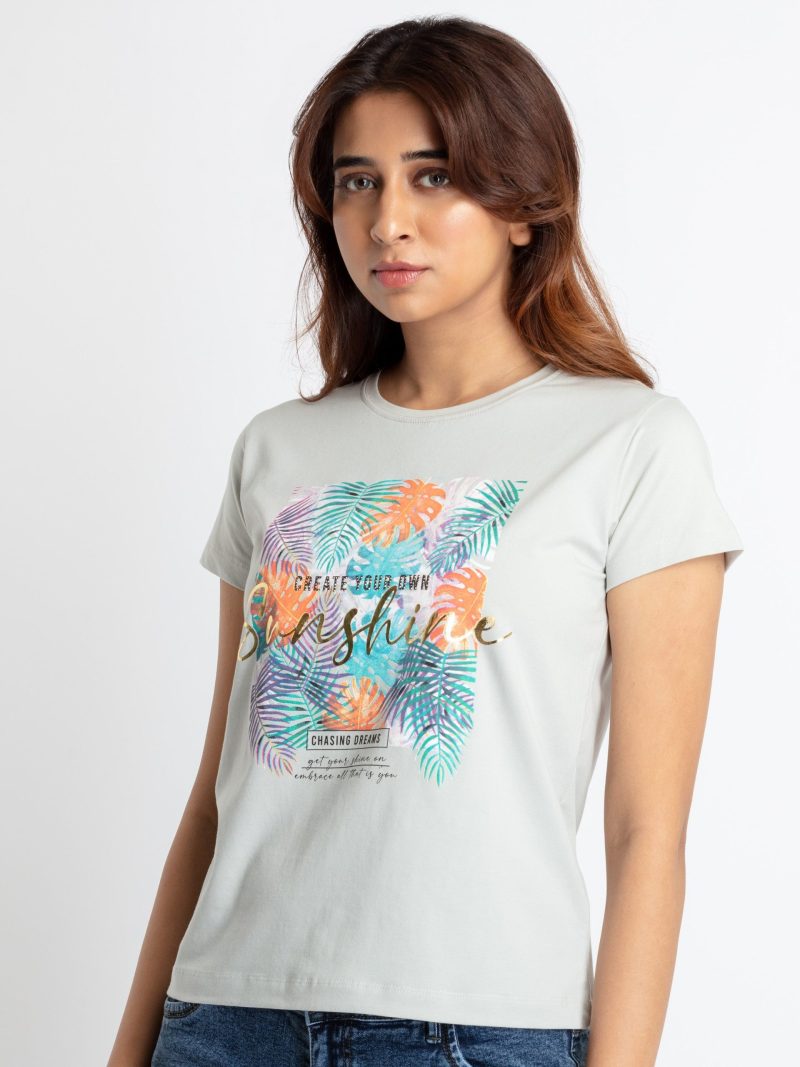 Status Quo Womens Printed Round Neck T-Shirt