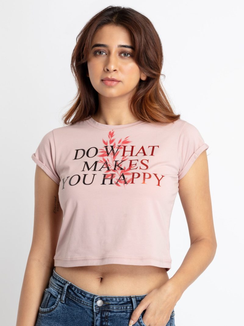 Status Quo Womens Printed Round Neck T-Shirt