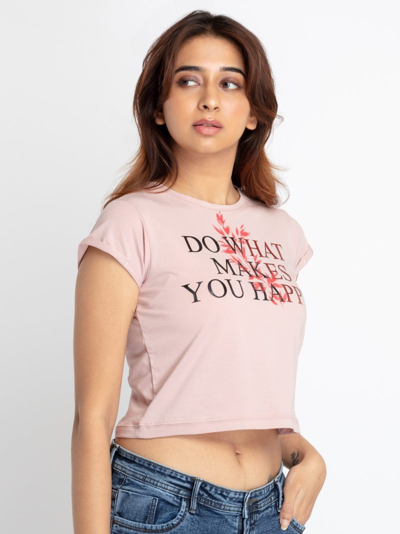 Status Quo Womens Printed Round Neck T-Shirt