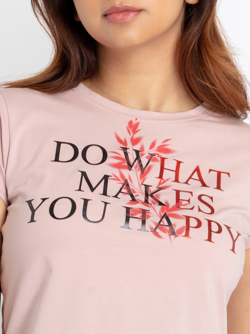 Status Quo Womens Printed Round Neck T-Shirt