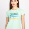 Womens Printed Round Neck T-Shirt