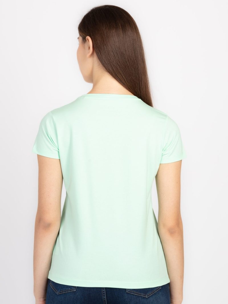 Womens Printed Round Neck T-Shirt
