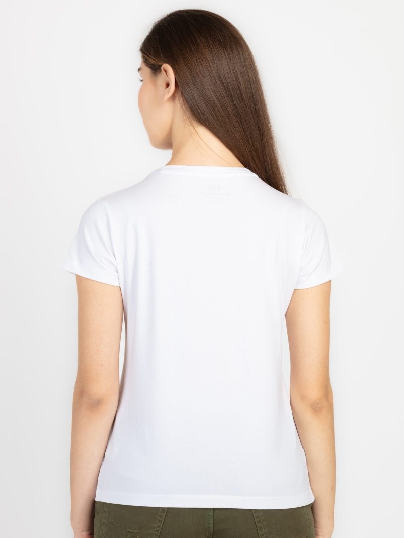 Womens Printed Round Neck T-Shirt