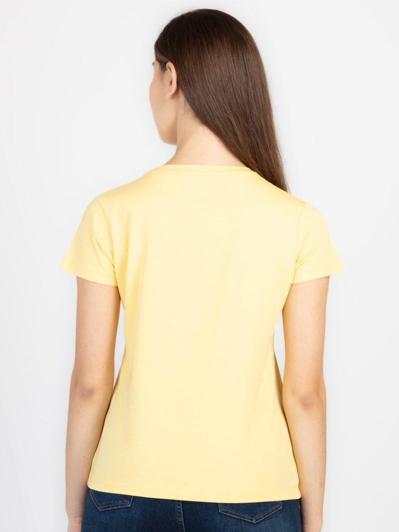 Womens Printed Round Neck T-Shirt