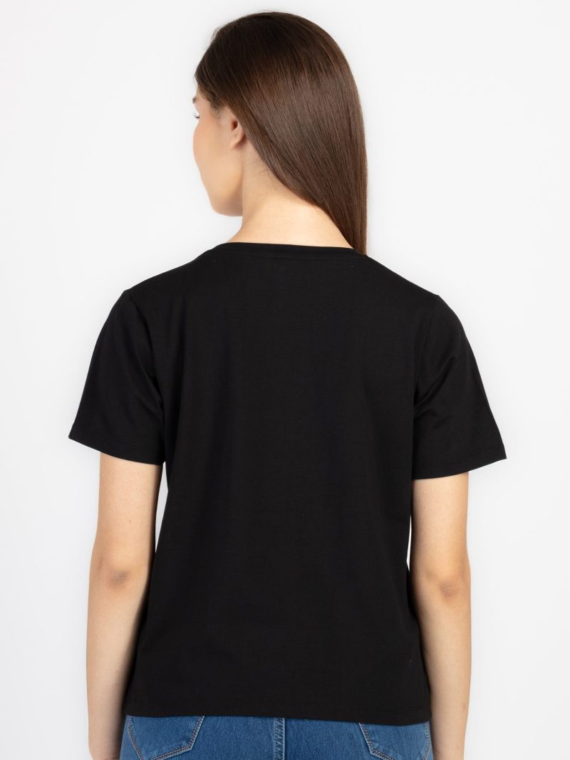 Womens Printed Round Neck T-Shirt