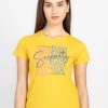 Womens Printed Round Neck T-Shirt