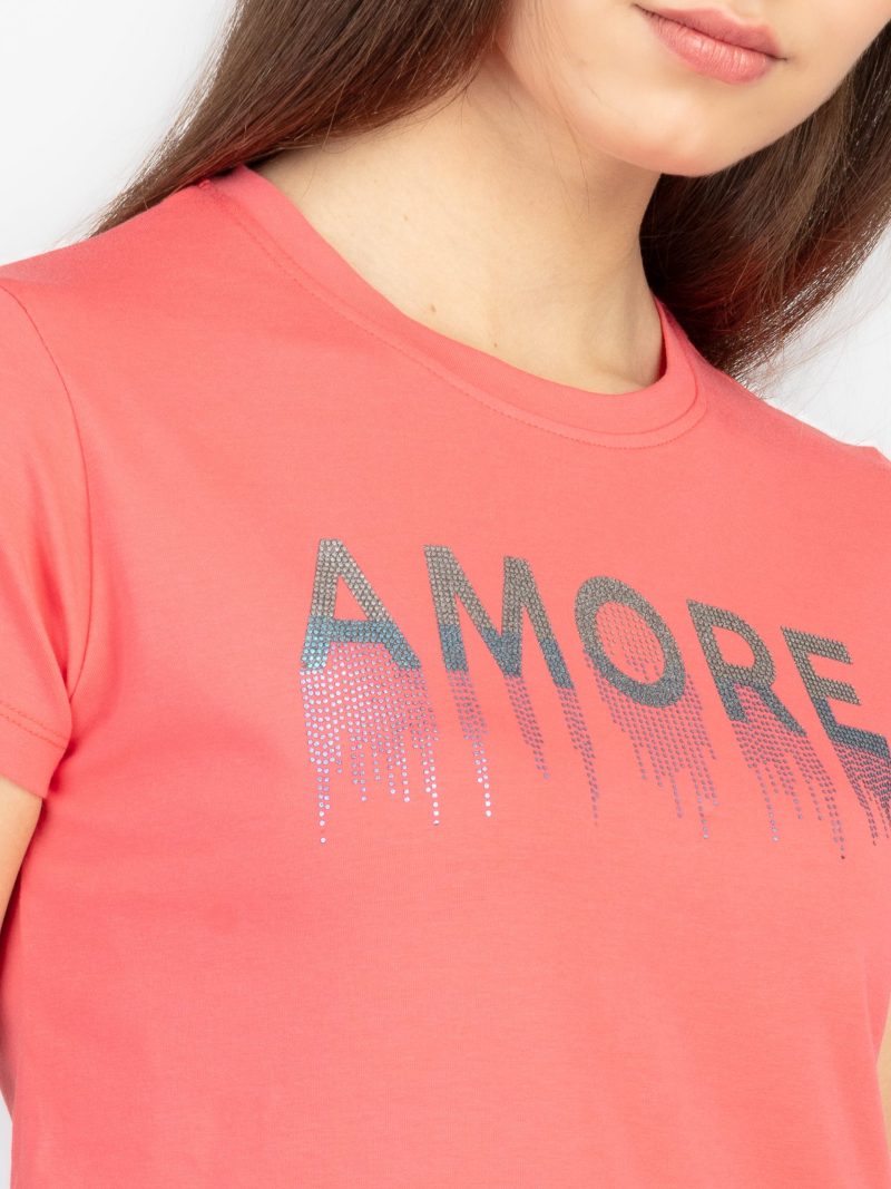 Womens Printed Round Neck T-Shirt