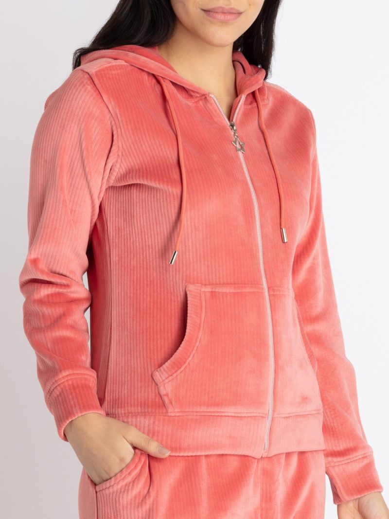 Womens Solid Zipper Tracksuit