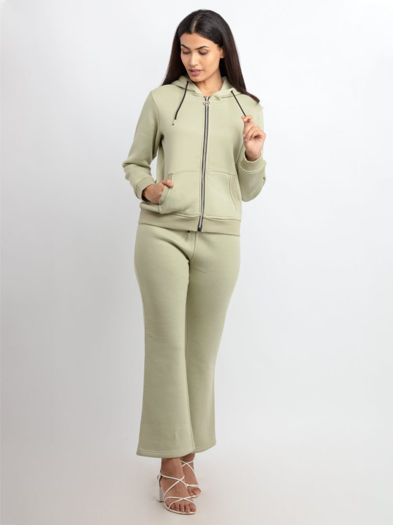 Status Quo Womens Solid Zipper Tracksuit