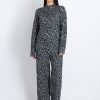 Womens Jacquard High Neck Tracksuit
