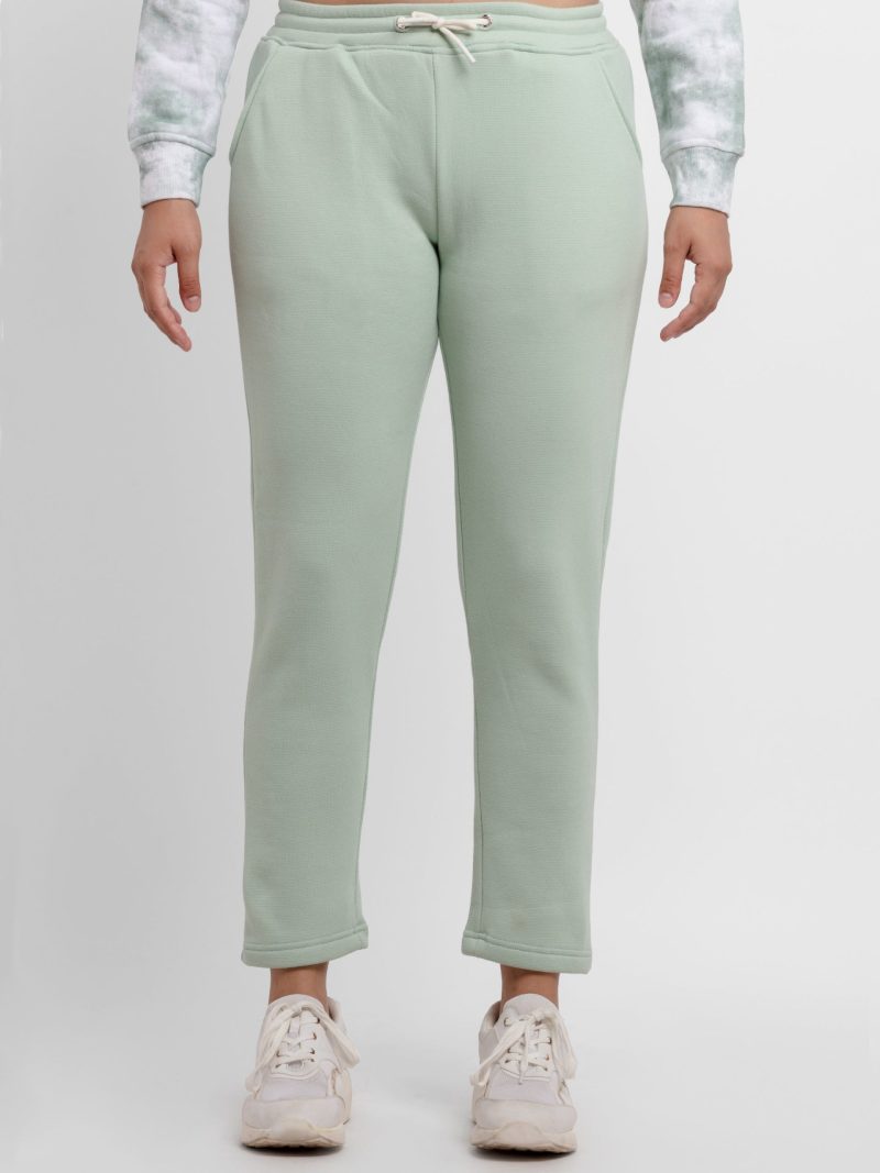 Womens Solid Regular Fit Trackpants