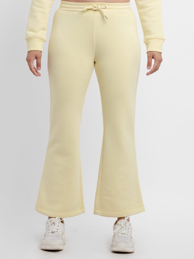 Womens Solid Regular Fit Trackpants