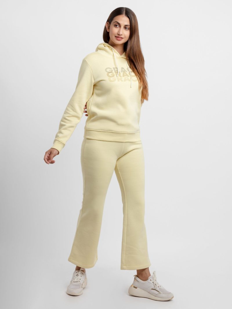 Womens Solid Regular Fit Trackpants