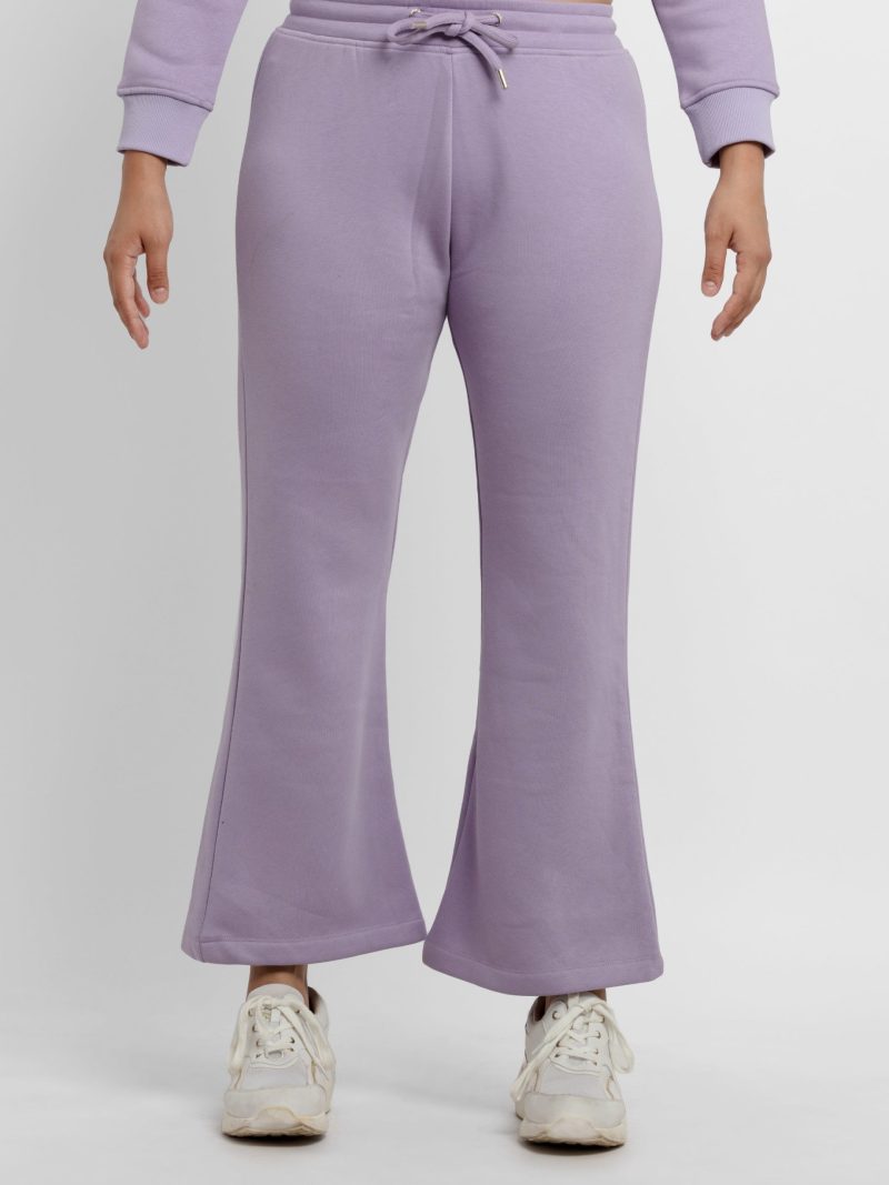 Womens Solid Regular Fit Trackpants