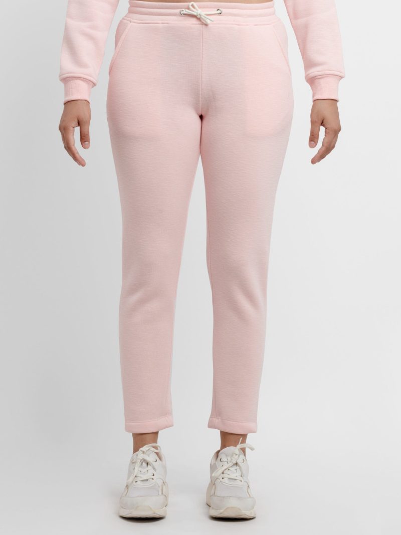 Womens Solid Regular Fit Trackpants