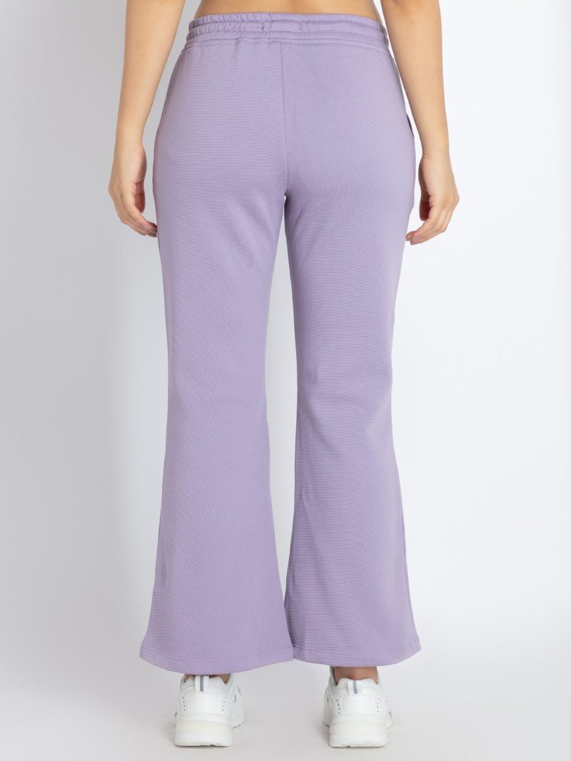 Womens Solid Knitted Track Pants