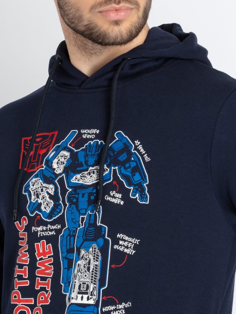 Mens Printed Hooded Sweatshirt