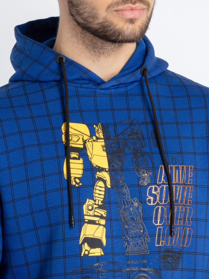 Mens All Over Printed Hooded Sweatshirt