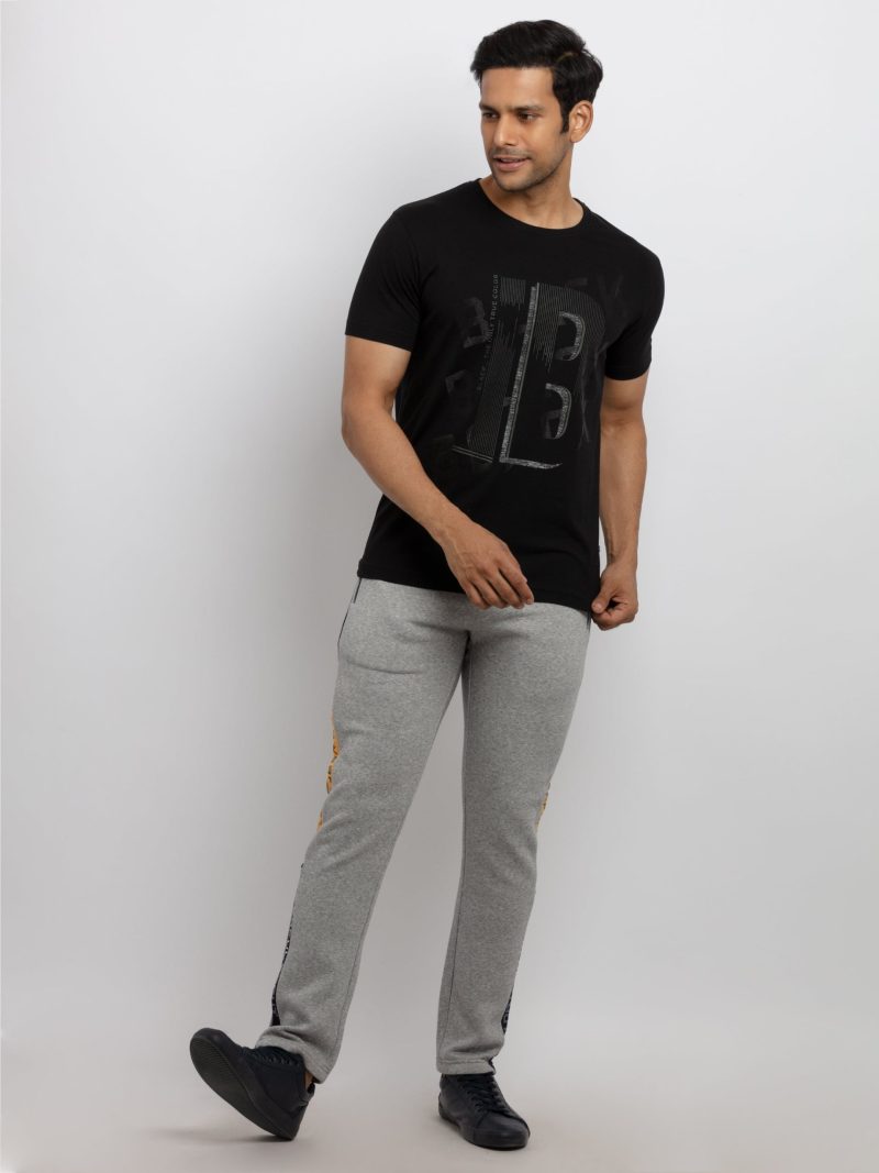 Mens Printed Regular Fit Trackpants