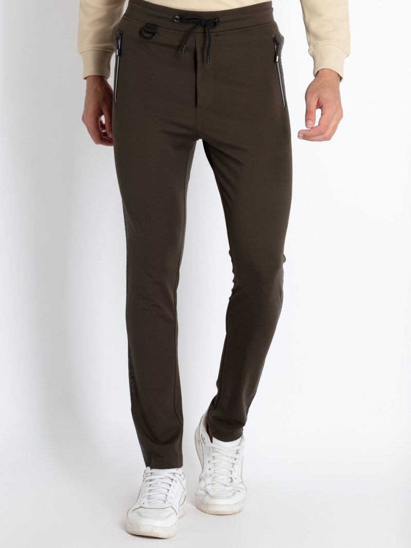 Mens Solid Regular Fit Track Pants