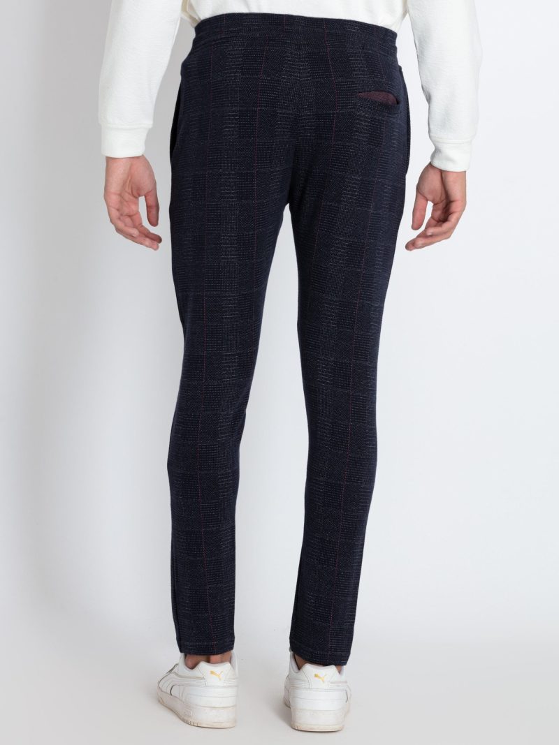 Mens Jacquard Regular Fit Track Pants
