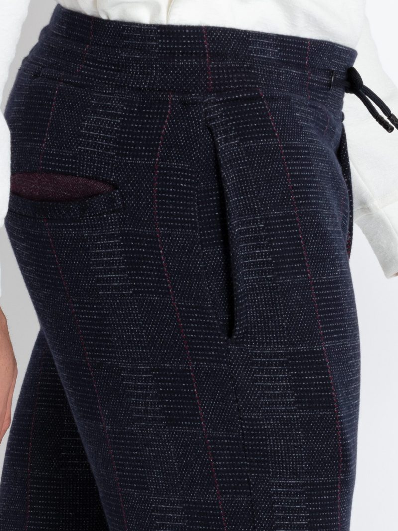 Mens Jacquard Regular Fit Track Pants