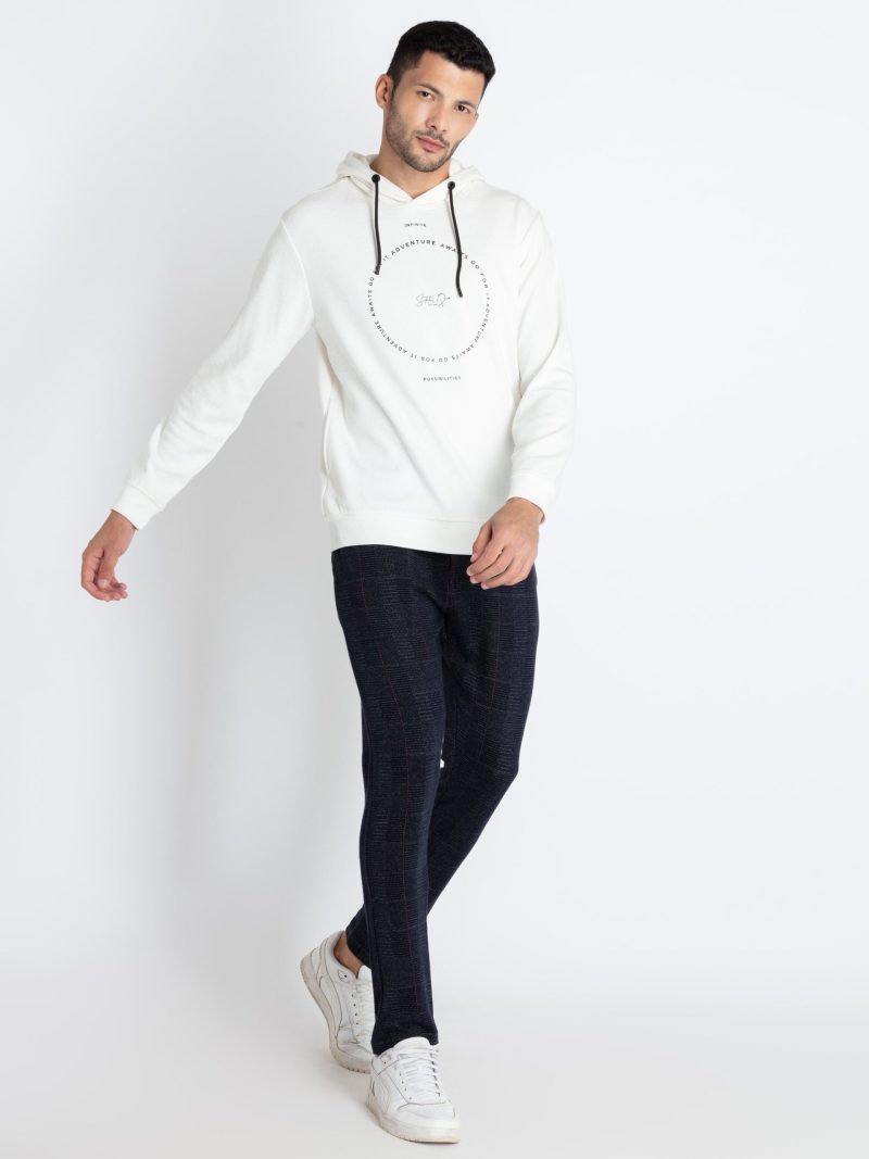 Mens Jacquard Regular Fit Track Pants