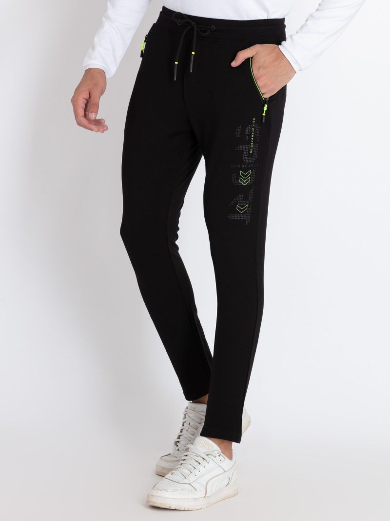 Mens Solid Regular Fit Track Pants
