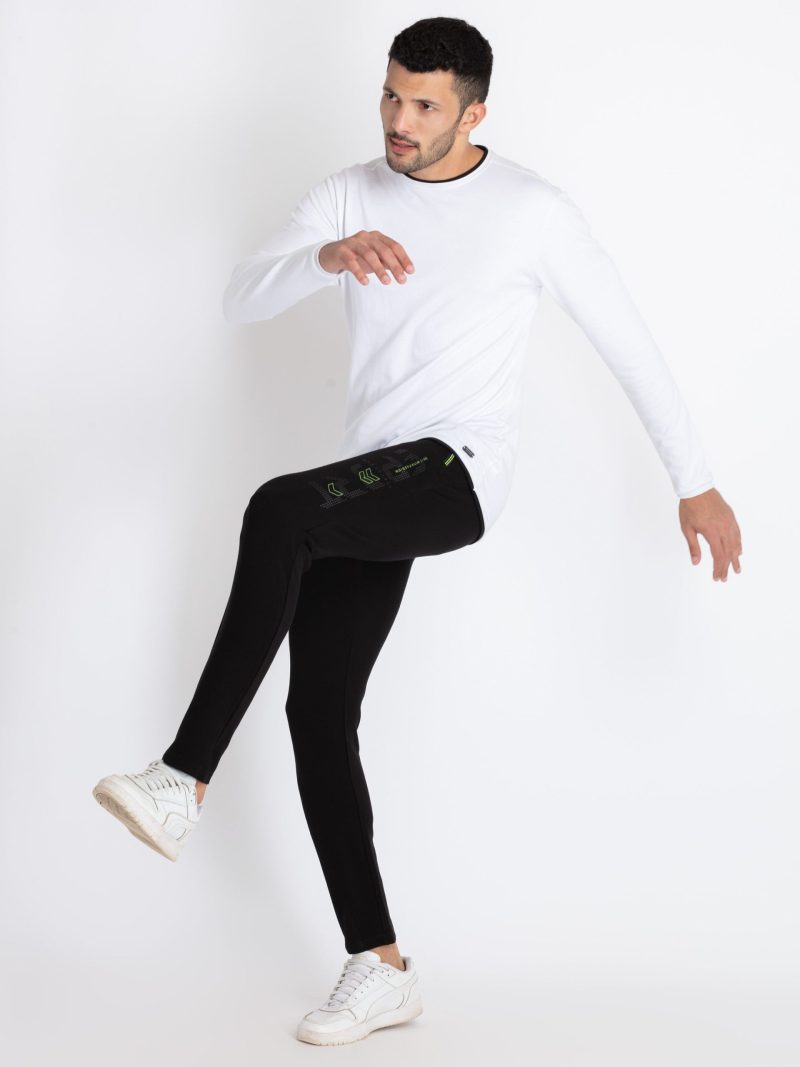 Mens Solid Regular Fit Track Pants