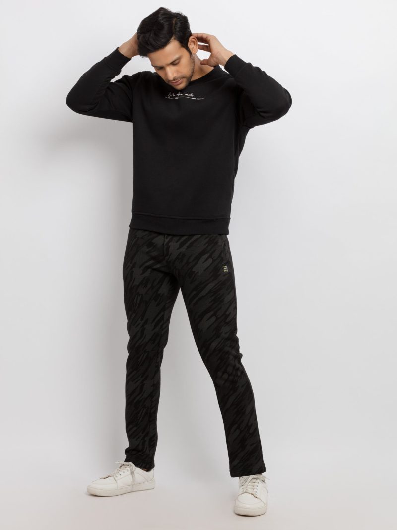 Mens Printed Regular Fit Trackpant