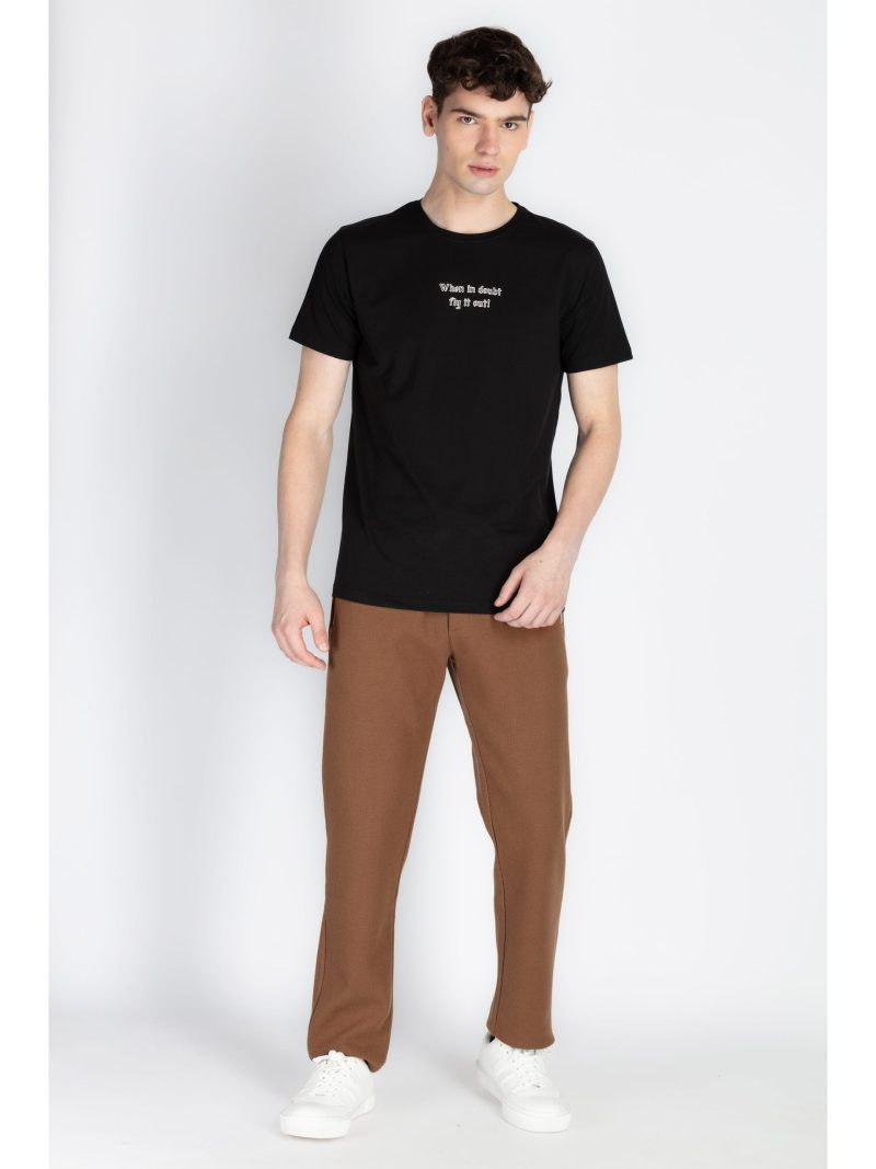 Mens Solid Regular Fit Track Pants