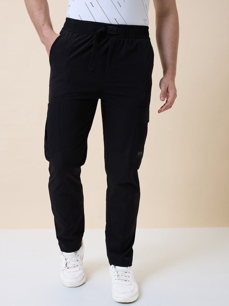 Status Quo Men'S Regular Fit Solid Slip-On Track Pant