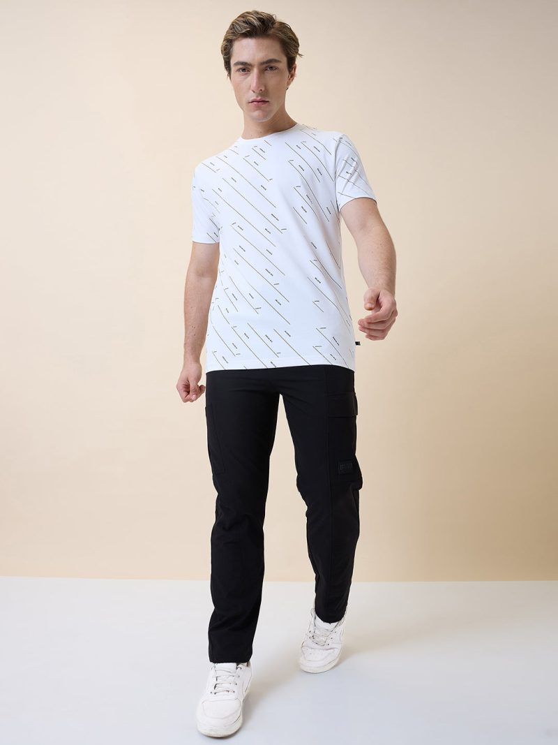 Status Quo Men'S Regular Fit Solid Slip-On Track Pant