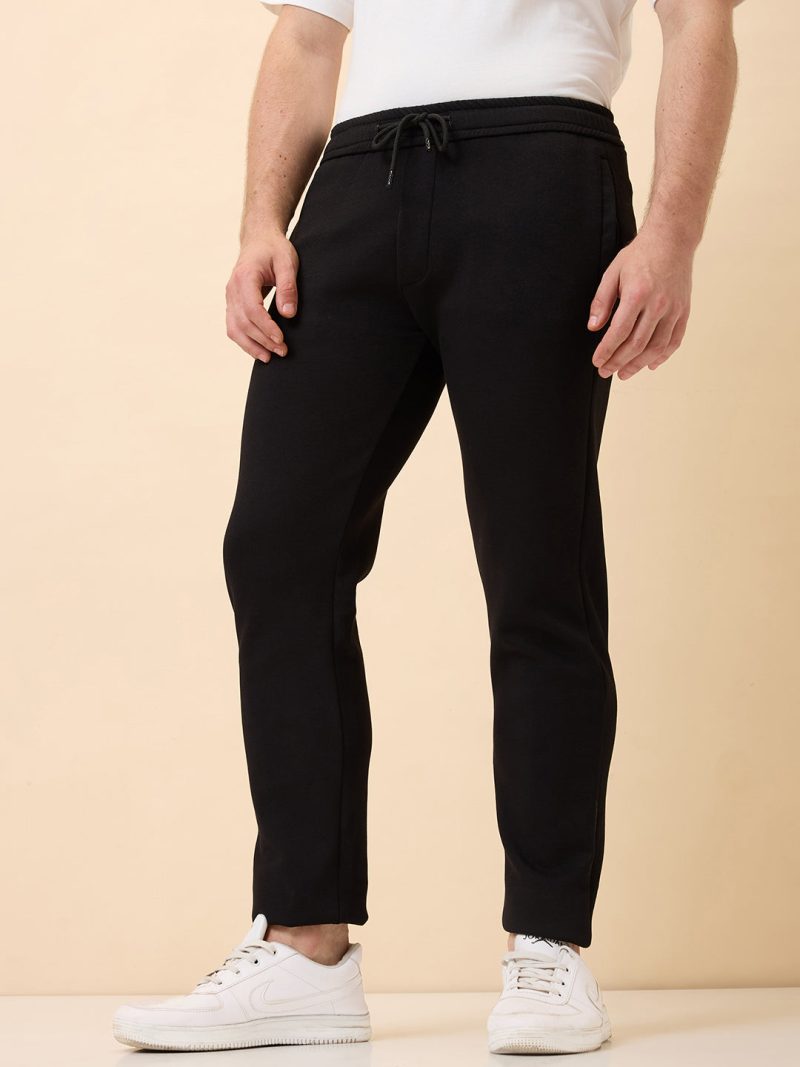 Status Quo Men'S Solid Regular Fit Track Pant With 3 Pockets
