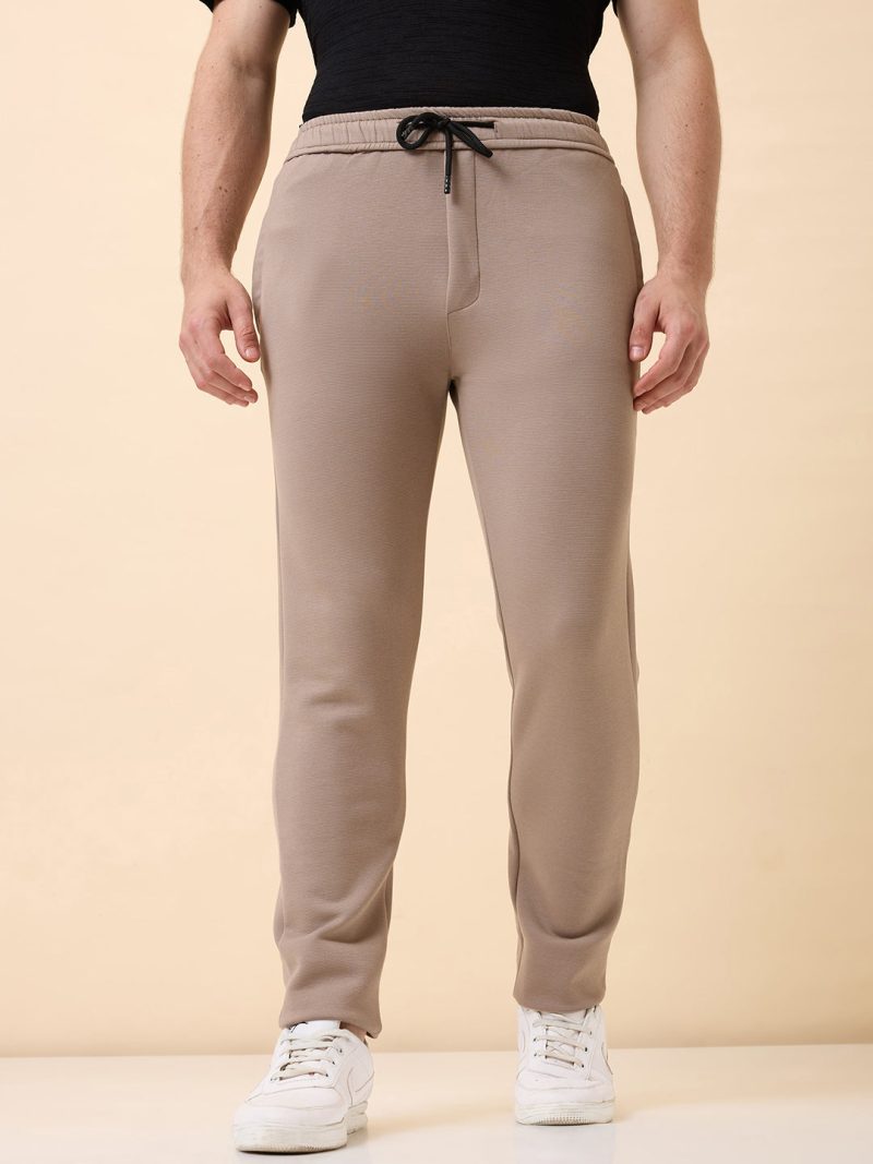 Status Quo Men'S Solid Regular Fit Track Pant With 3 Pockets