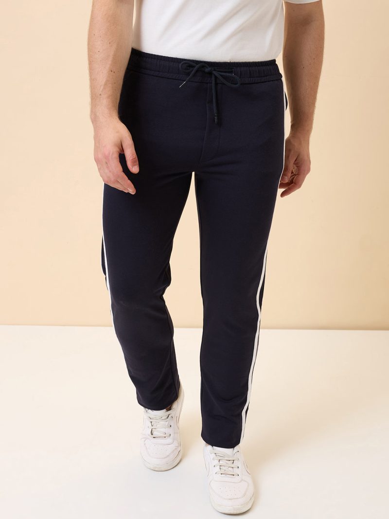 Status Quo Men'S Solid Regular Fit Track Pant With 3 Pockets