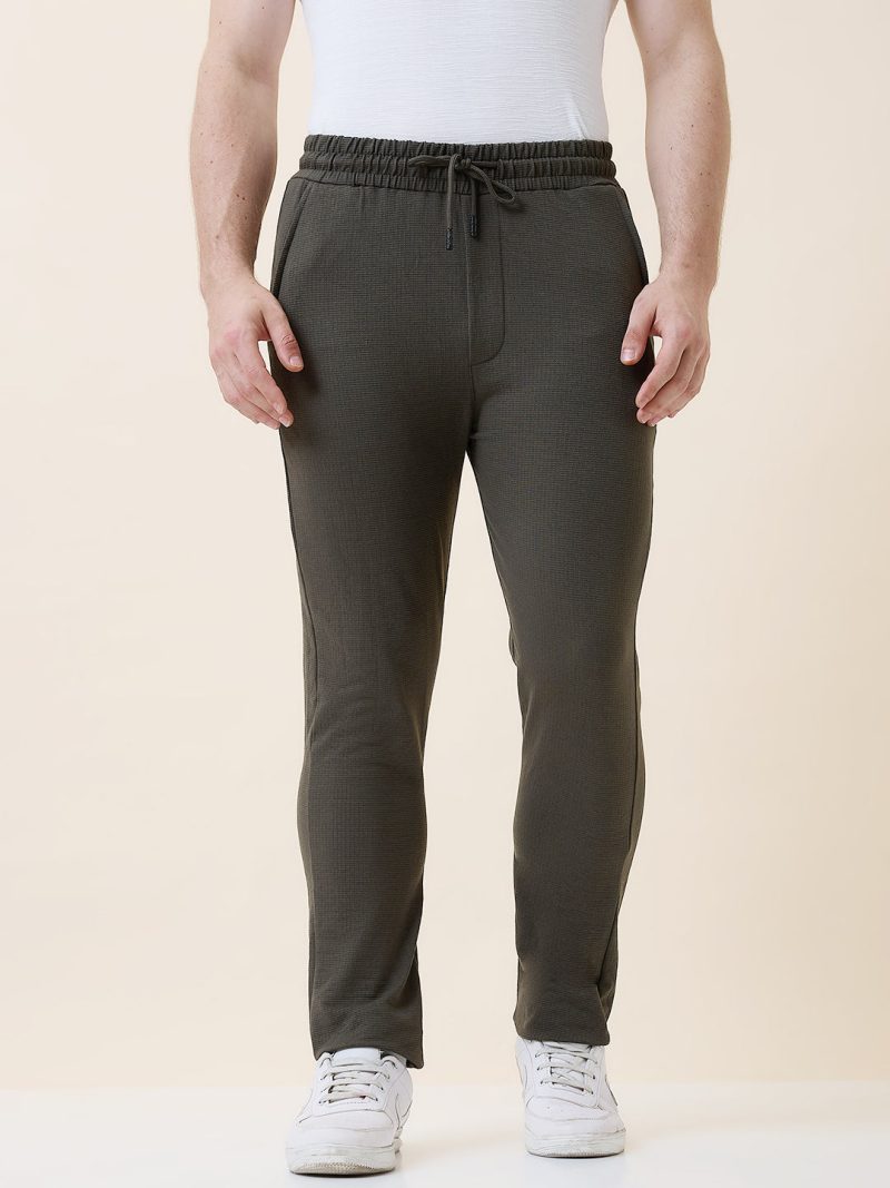 Status Quo Men'S Solid Regular Fit Track Pant With Drawstring