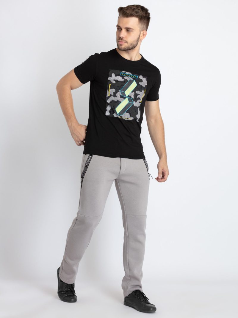 Mens Cut & Sew Regular Fit Track Pants