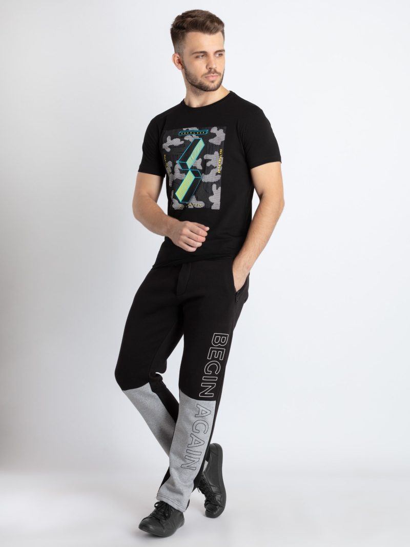 Mens Solid Regular Fit Track Pants